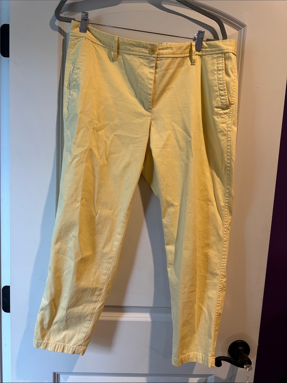 Talbots Pale Yellow girlfriend Chino